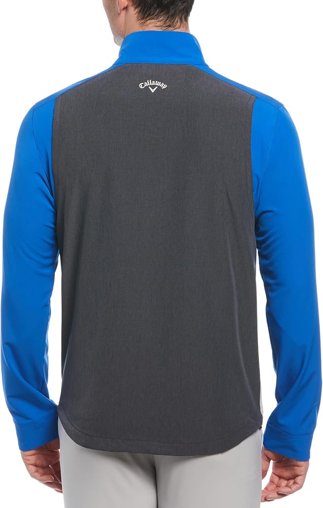 Amazon.com: Callaway Mens Long Sleeve 1/4 Zip Wind Jacket Lapis